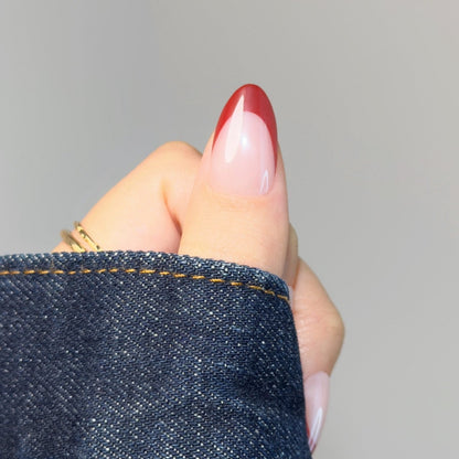 Red French Tip